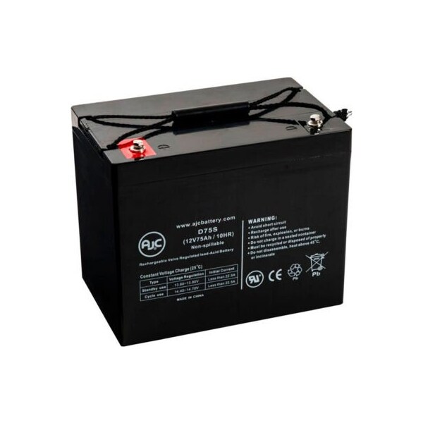 Battery Clerk AJC EV Rider Vita 4 Wheel Scooter 12V 75Ah Wheelchair Battery EV RIDER-VITA 4 WHEEL SCOOTER - main